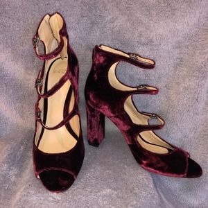 Alexandre Birman Velvet Heels - EXCELLENT NWOT